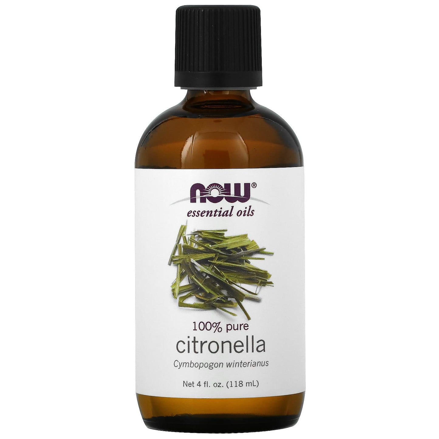 NOW Foods, Essential Oils, Citronella, 4 fl oz (118 ml) - Image 1