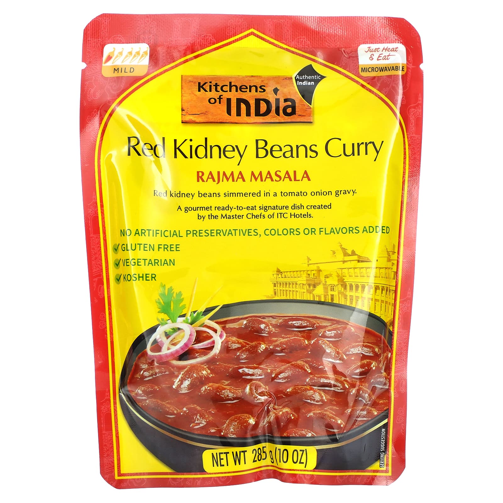 Kitchens of India, Rajma Masala, Red Kidney Beans Curry, Mild, 10 oz (285 g) - Image 1