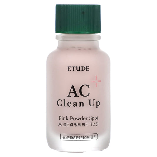 ETUDE AC Clean Up Spot Treatment, Soothing Pink Powder for Stressed Skin, 0.5 fl oz - Image 1