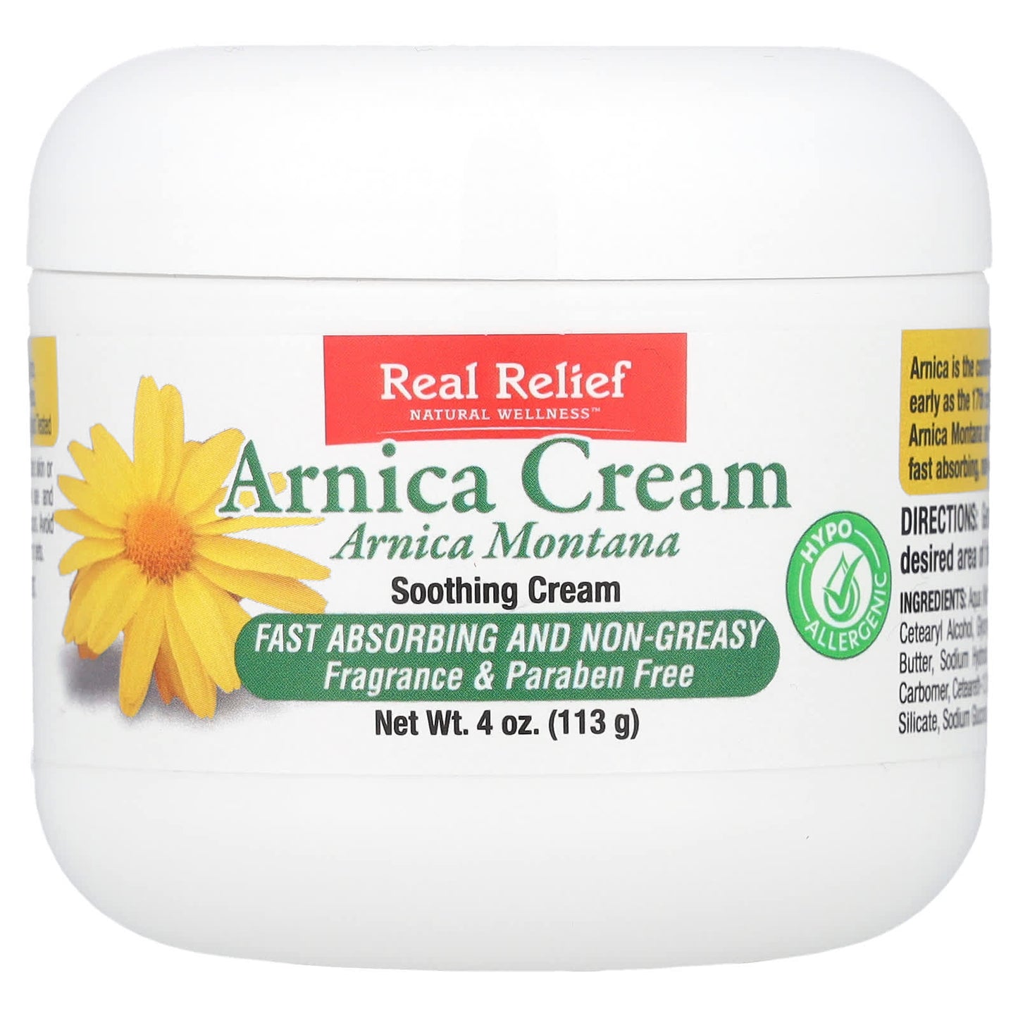 Homeolab USA, Arnica Cream, Fragrance Free , 4 oz (113 g)