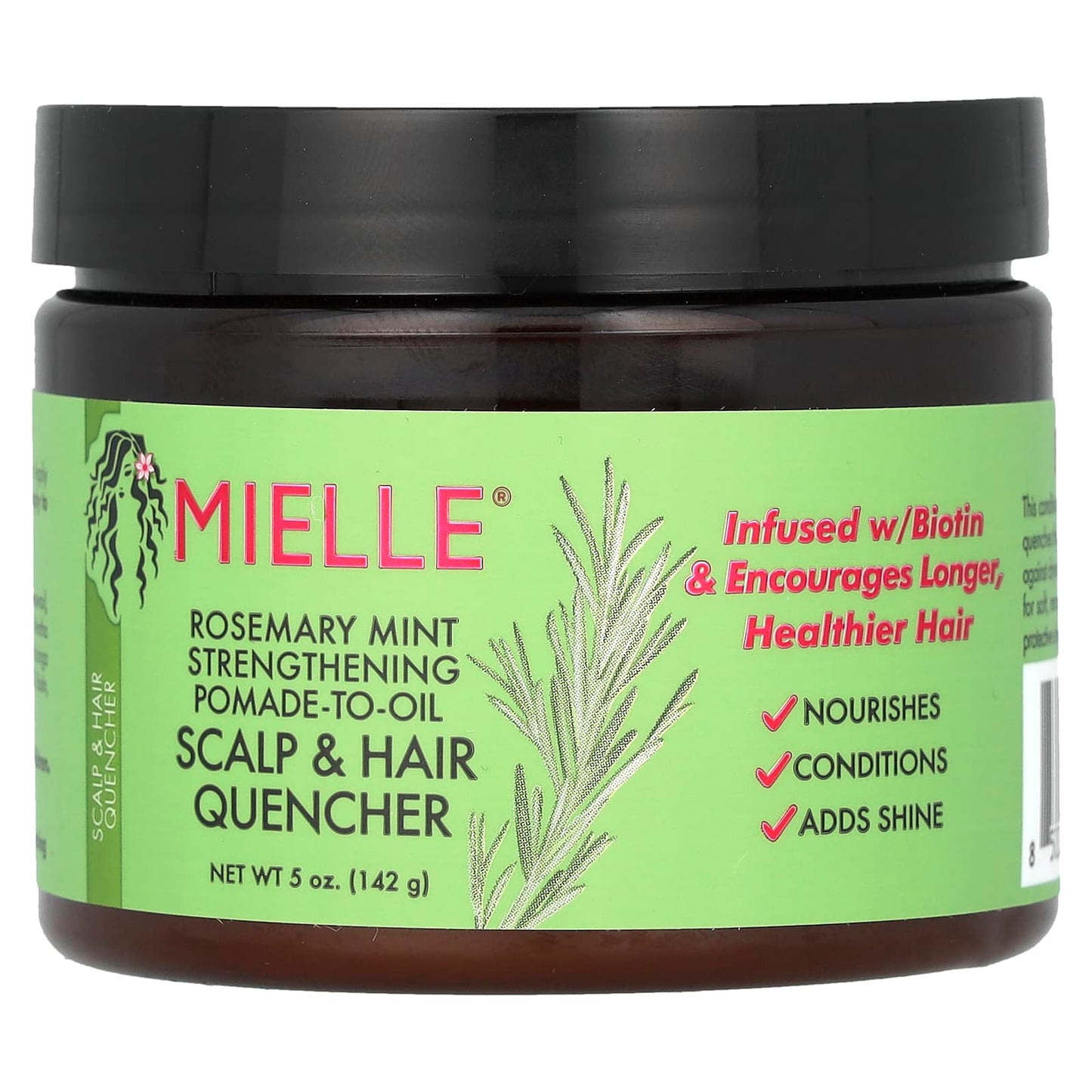 Mielle, Strengthening Pomade-to-Oil, Rosemary Mint, 5 oz (142 g) - Image 1