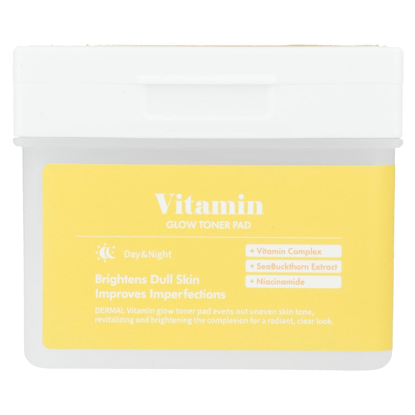 Dermal Vitamin Glow Toner Pads for Brighter, Smoother Skin - 120 Count - Image 1