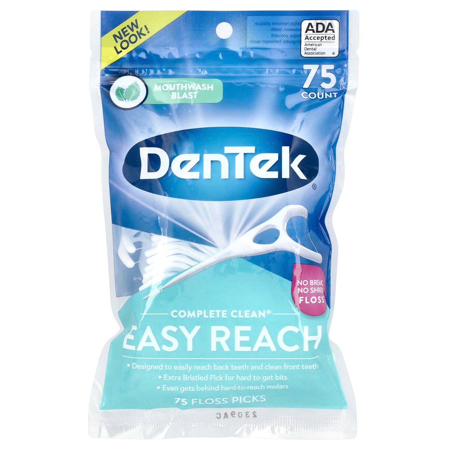 Easy Reach Floss Picks by DenTek - ADA Accepted, No Break Floss - Image 1