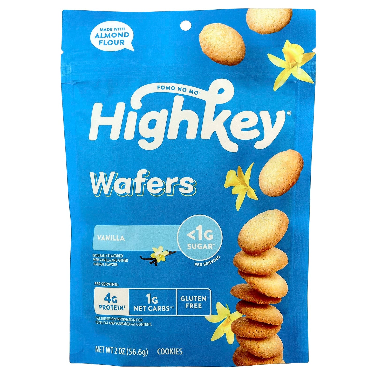 HighKey Vanilla Wafers, Low Carb, Gluten Free, Keto Friendly - Image 1