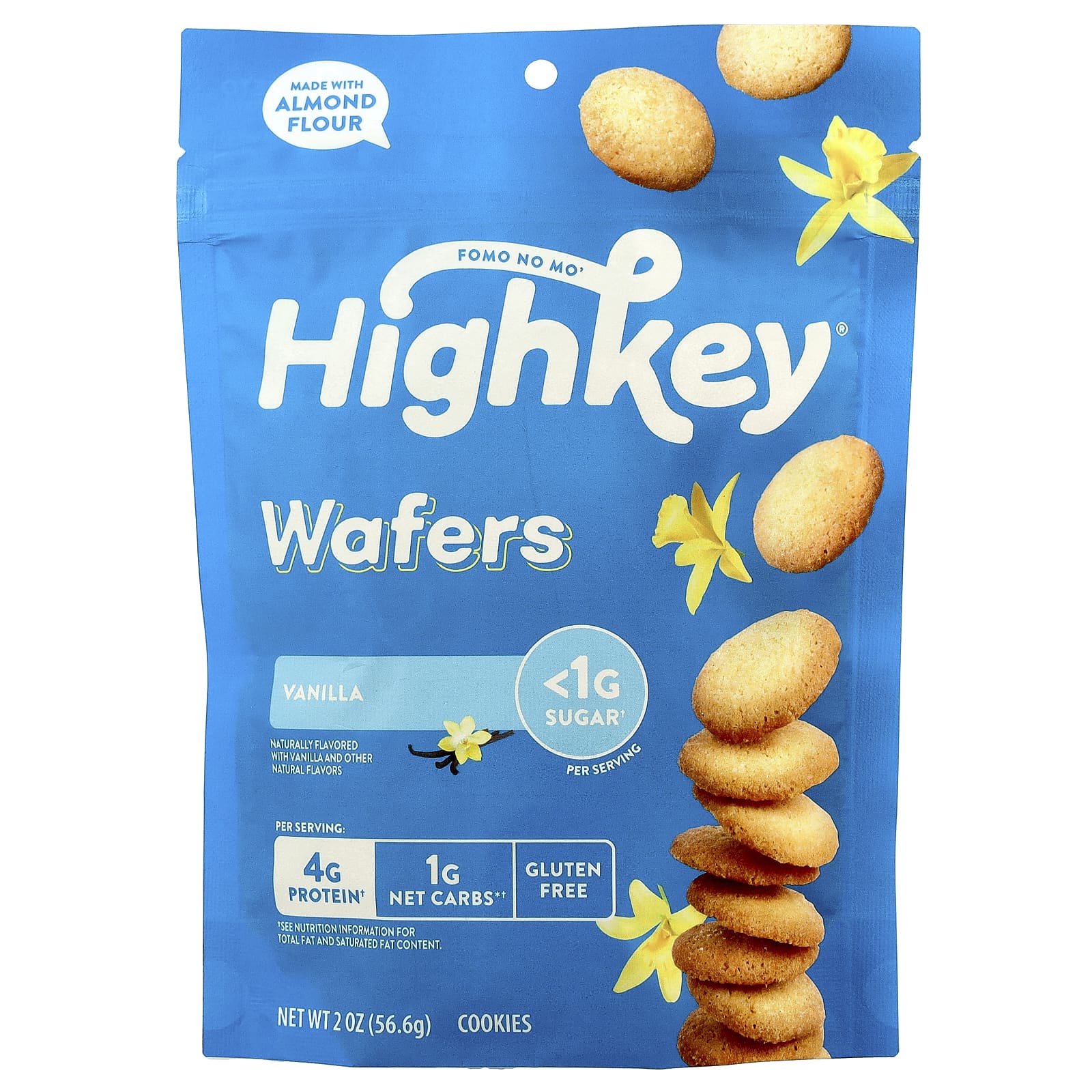 HighKey Vanilla Wafers, Low Carb, Gluten Free, Keto Friendly - Image 1