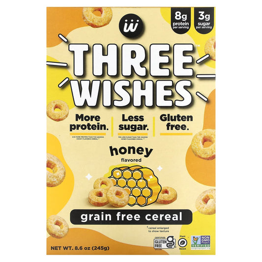 Three Wishes, Grain Free Cereal, Honey, 8.6 oz (245 g) - Image 1
