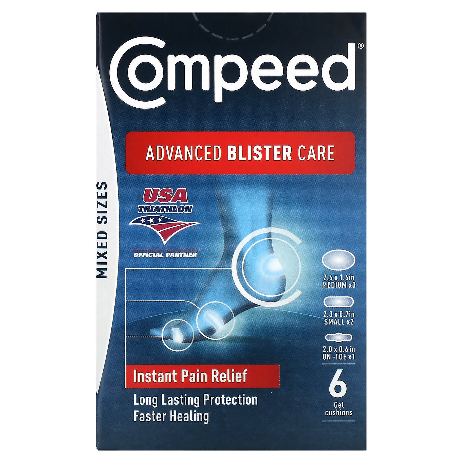 Compeed Advanced Blister Care, Instant Pain Relief & Protection - Image 1