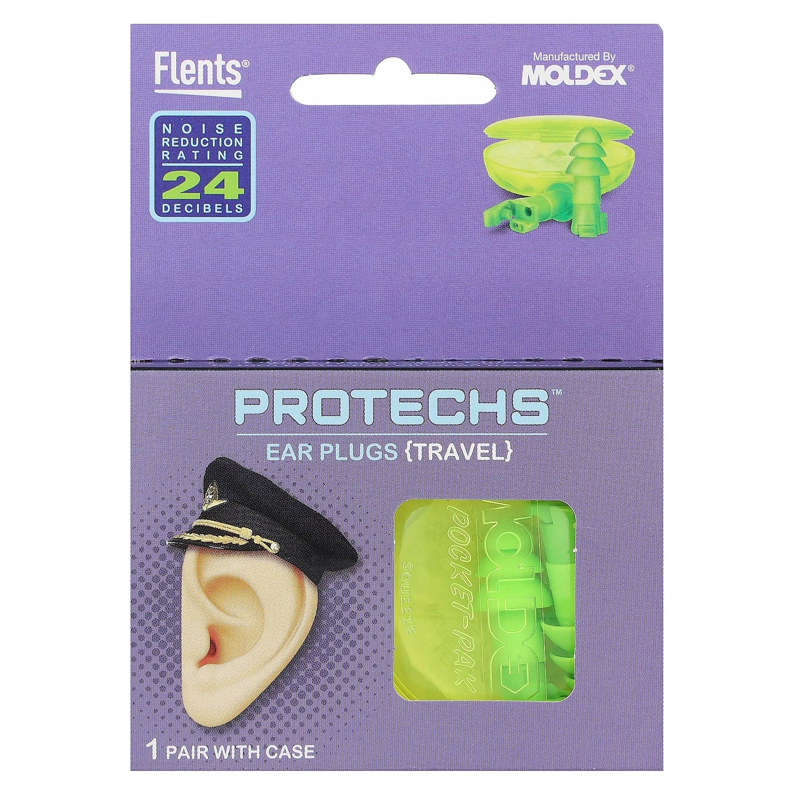 Flents Flip to Listen Ear Plugs - Reusable, Durable Travel Ear Protection - Image 1