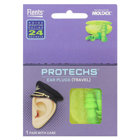 Flents Flip to Listen Ear Plugs - Reusable, Durable Travel Ear Protection - Image 1