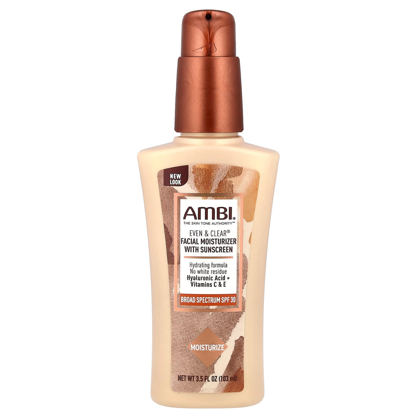 AMBI Even & Clear Facial Moisturizer with SPF 30, Hydrating & Non-Whitening - Image 1