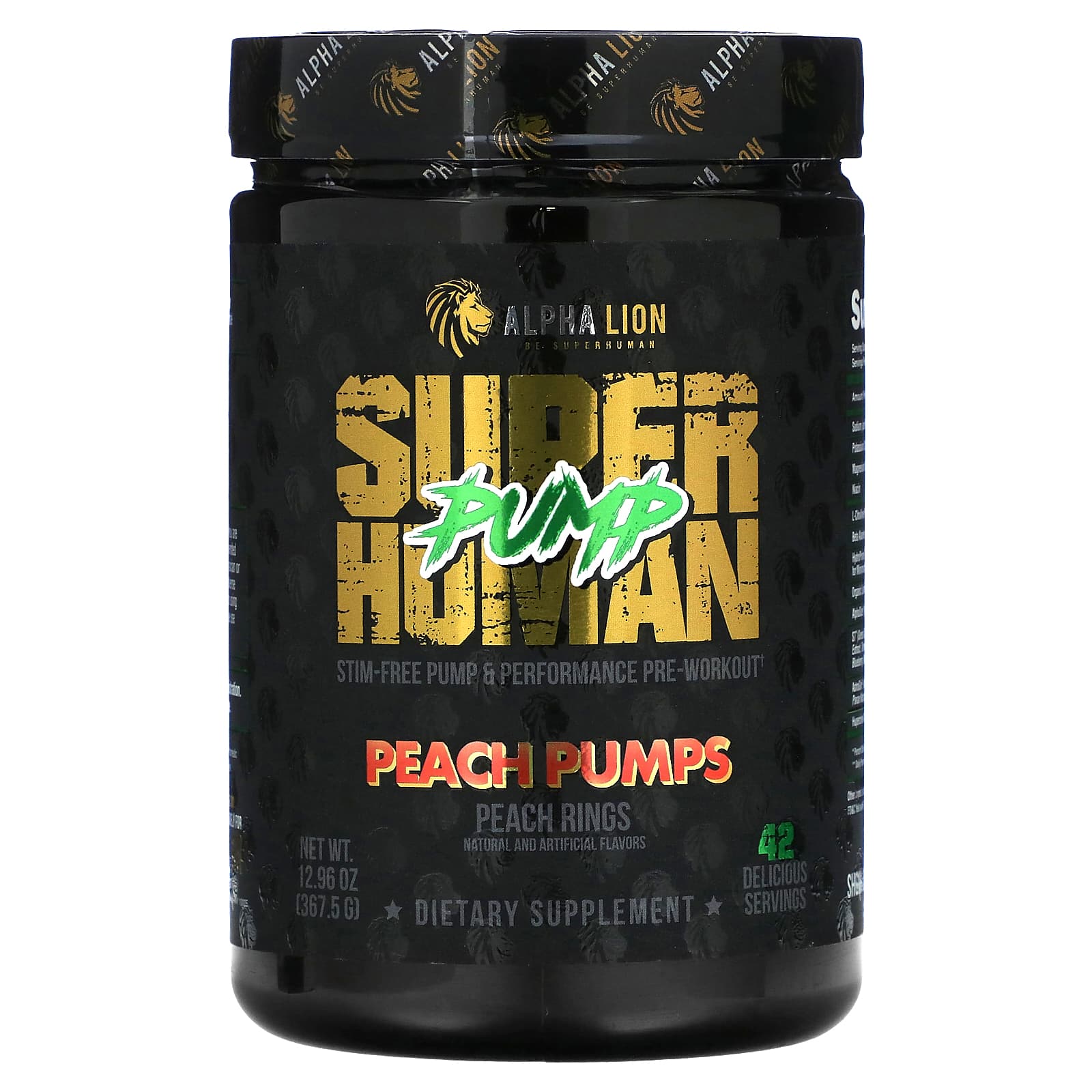 Alpha Lion Superhuman Pump Pre-Workout Supplement - Image 1