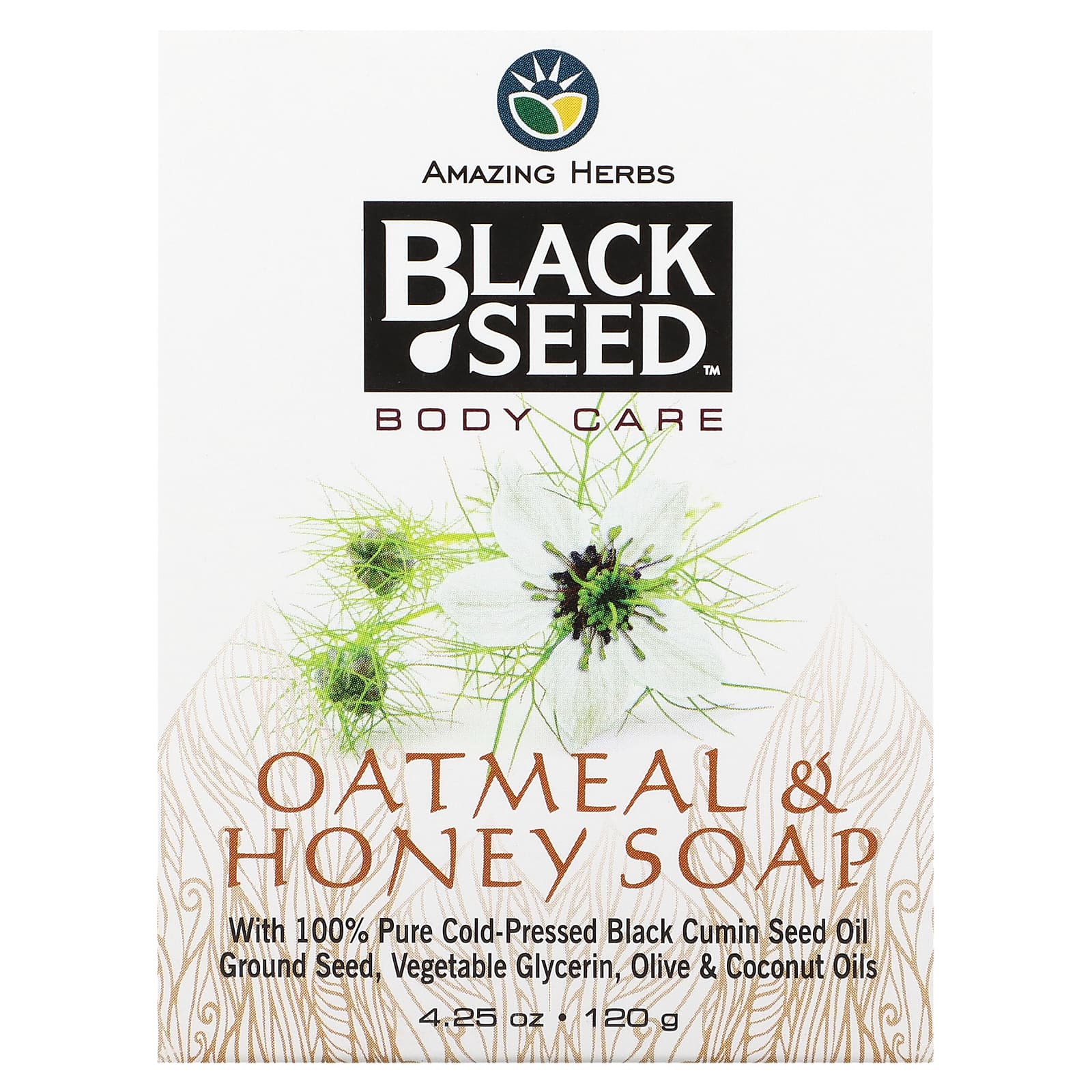 Black Seed Oatmeal & Honey Soap for Nourished Skin - 4.25 oz - Image 1