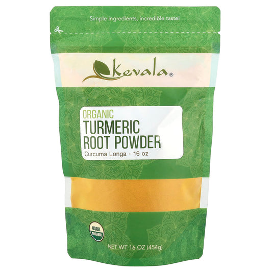 Kevala, Organic Turmeric Root Powder, 16 oz (454 g) - Image 1