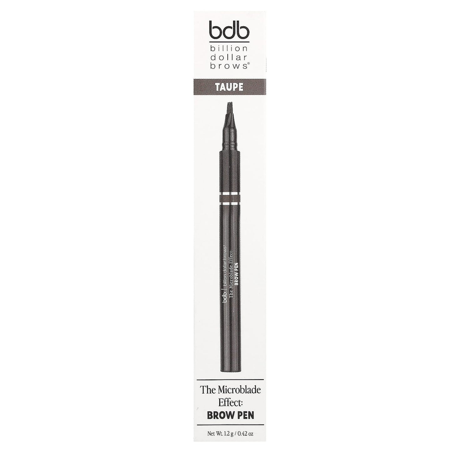 Define Your Brows with Billion Dollar Beauty Microblade Brow Pen, Taupe - Image 2