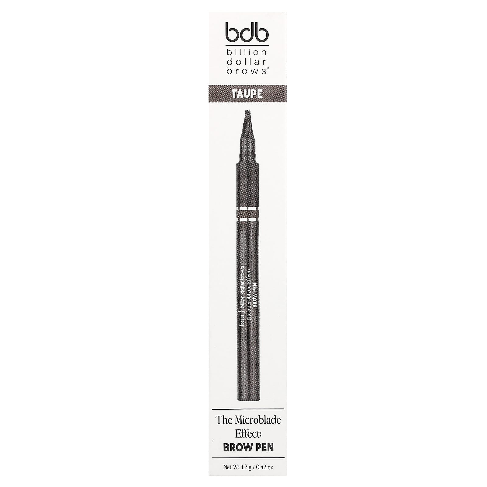 Define Your Brows with Billion Dollar Beauty Microblade Brow Pen, Taupe - Image 2