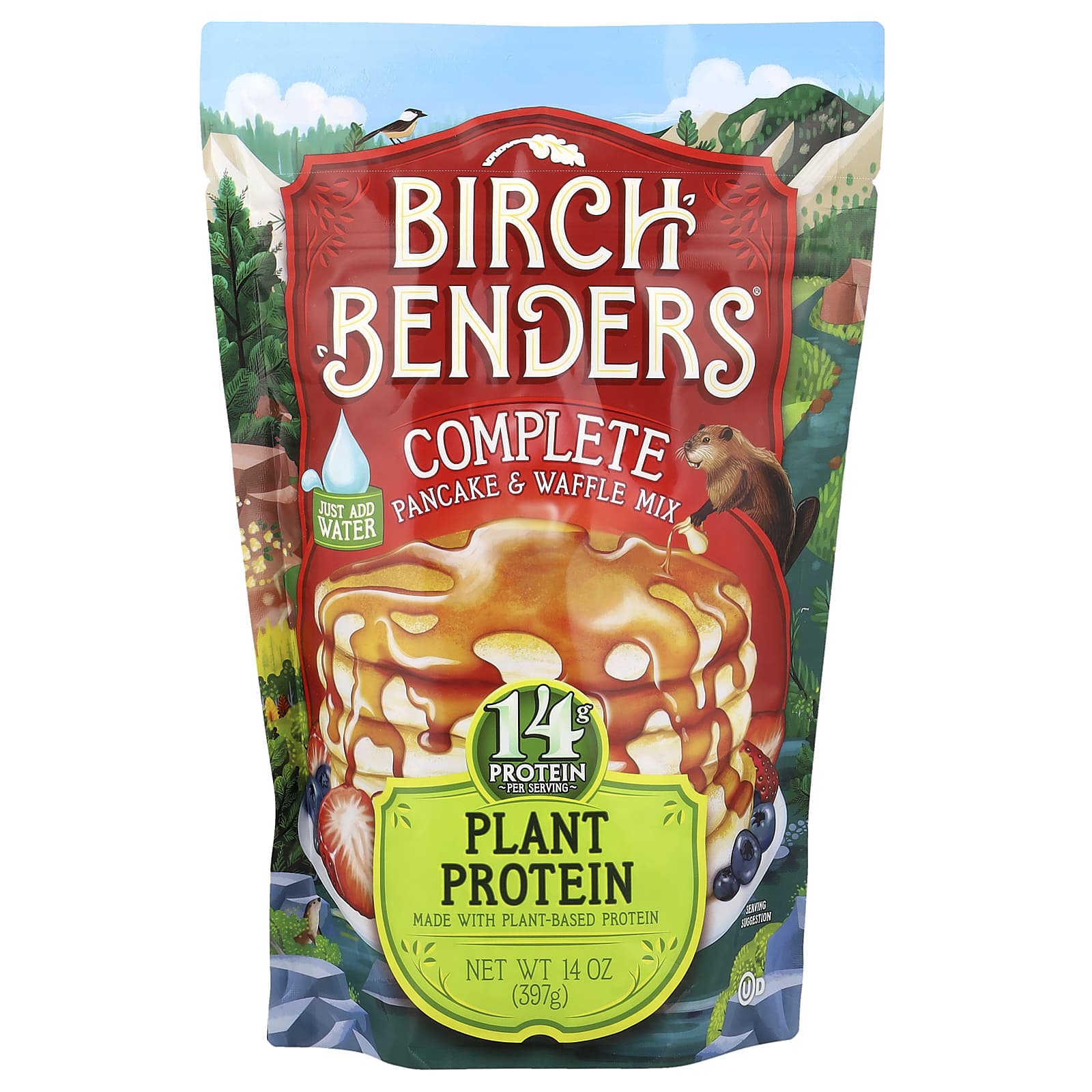 Plant-Based Pancake & Waffle Mix by Birch Benders - 14 oz - Image 1