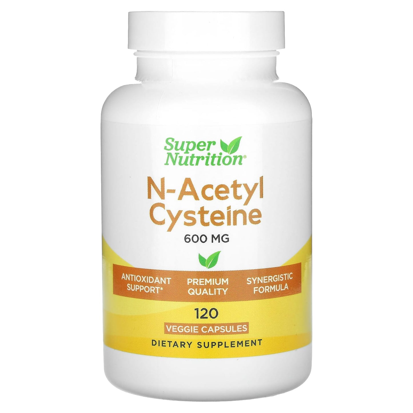 <span>Super Nutrition</span> N-Acetyl Cysteine Antioxidant Support - 120 Veggie Capsules - Image 1