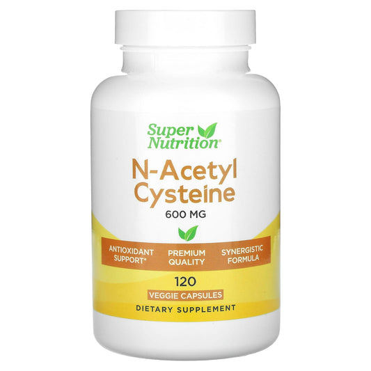 <span>Super Nutrition</span> N-Acetyl Cysteine Antioxidant Support - 120 Veggie Capsules - Image 1