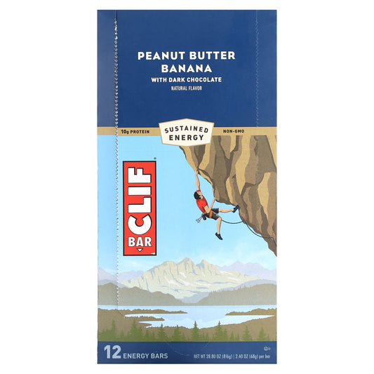 Peanut Butter Banana Energy Bars | Clif Bar 12-Pack - Image 1