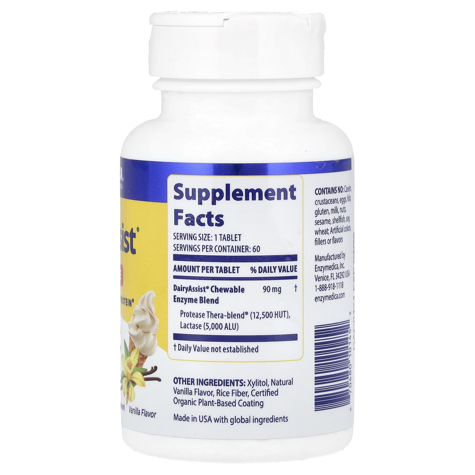 DairyAssist Chewable Tablets for Lactose Intolerance Relief - Image 2