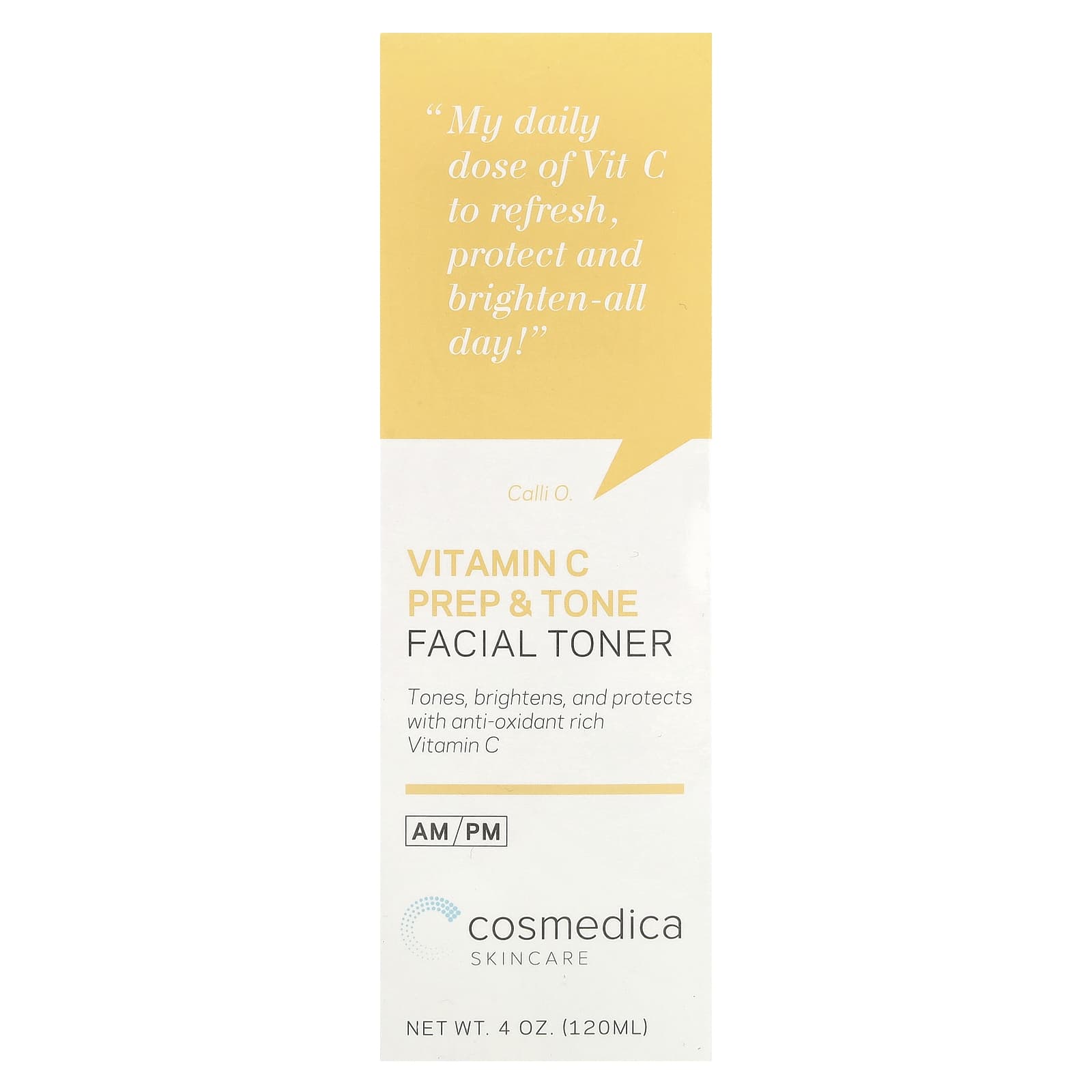 Cosmedica Vitamin C Prep & Tone Toner for Glowing Skin, 4oz - Image 2