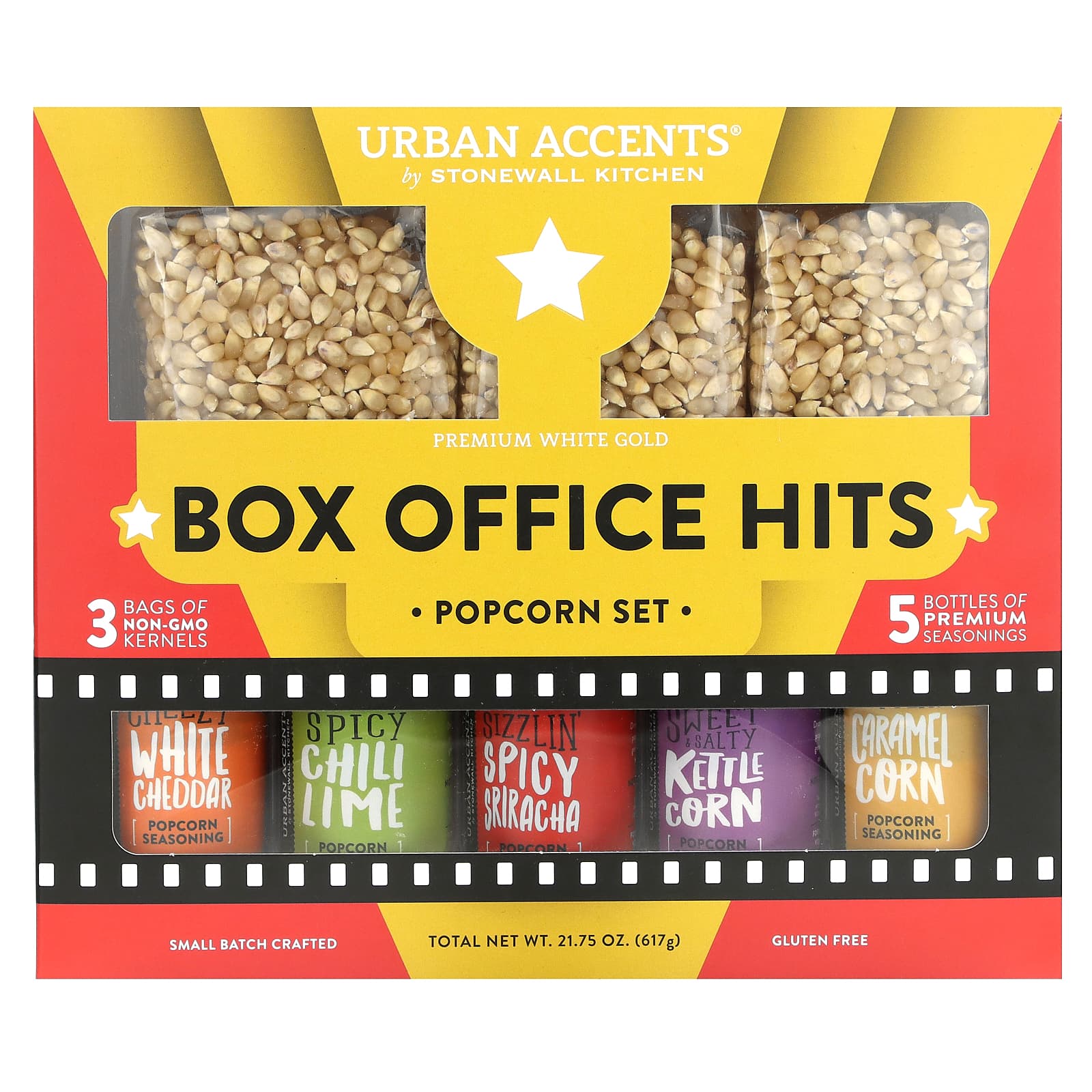 Urban Accents, Box Office Hits, Popcorn Set, 8 Pieces - Image 1