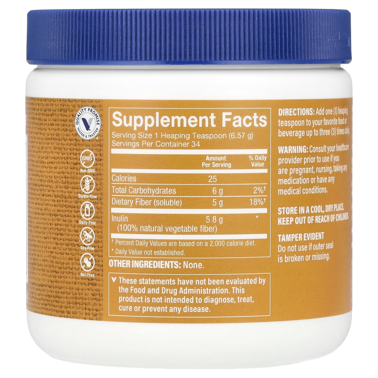 The Vitamin Shoppe, Miracle Fiber, Unflavored, 7.9 oz (223.5 g) - Image 2
