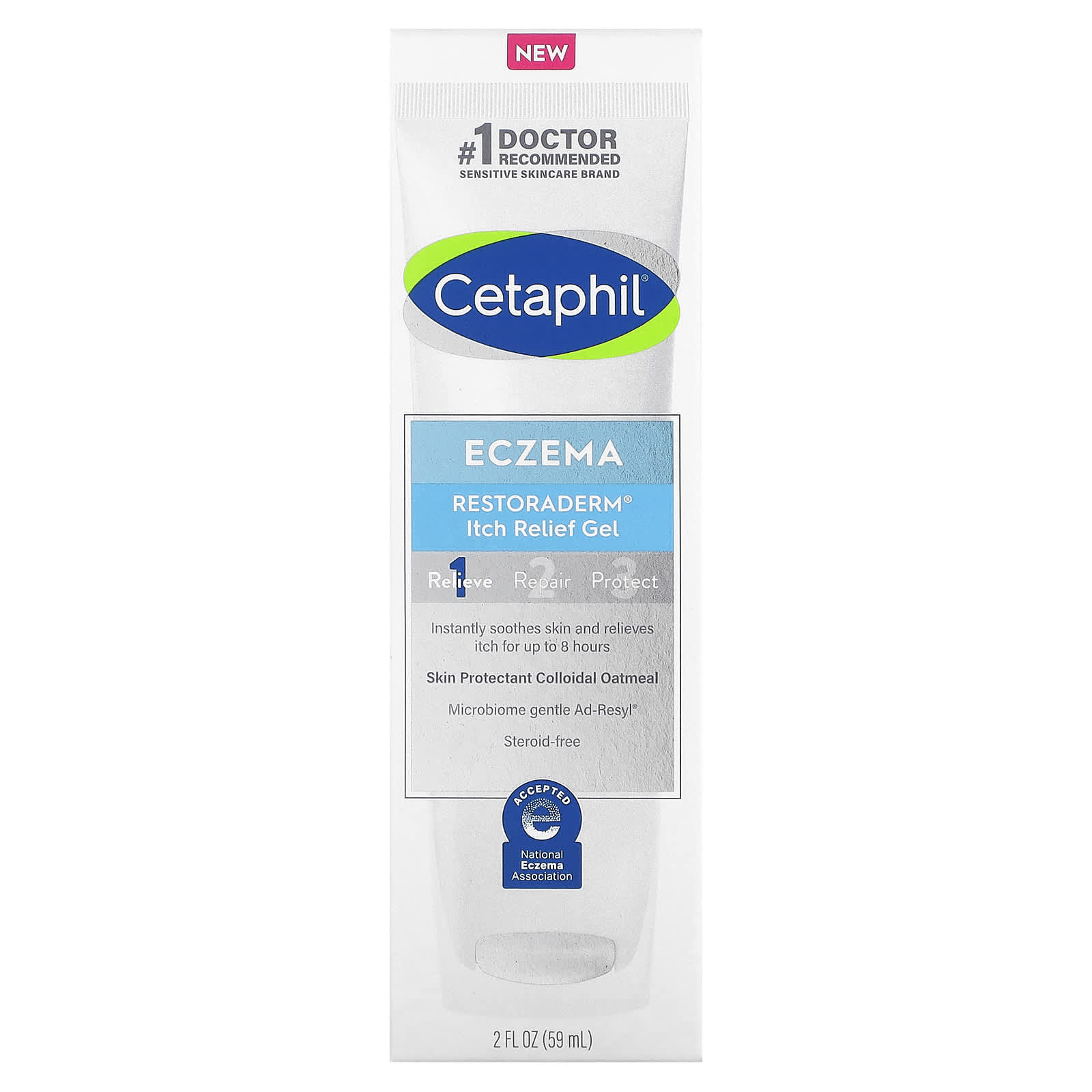 Cetaphil Restoraderm Itch Relief Gel for Eczema - 2 fl oz (59 ml) - Image 2
