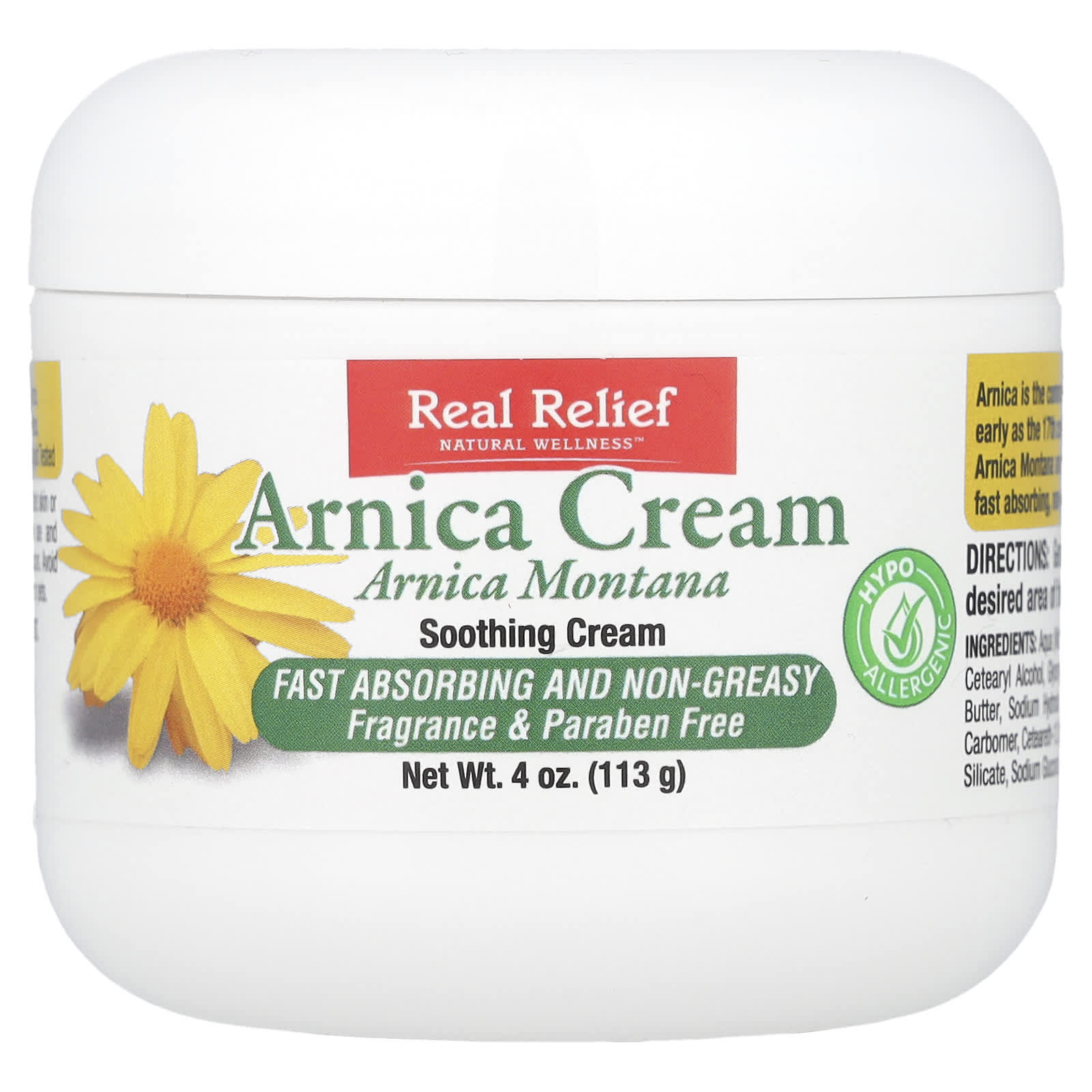 Relieve Pain with Fragrance-Free Arnica Cream by Homeolab USA - 4 oz - Image 1