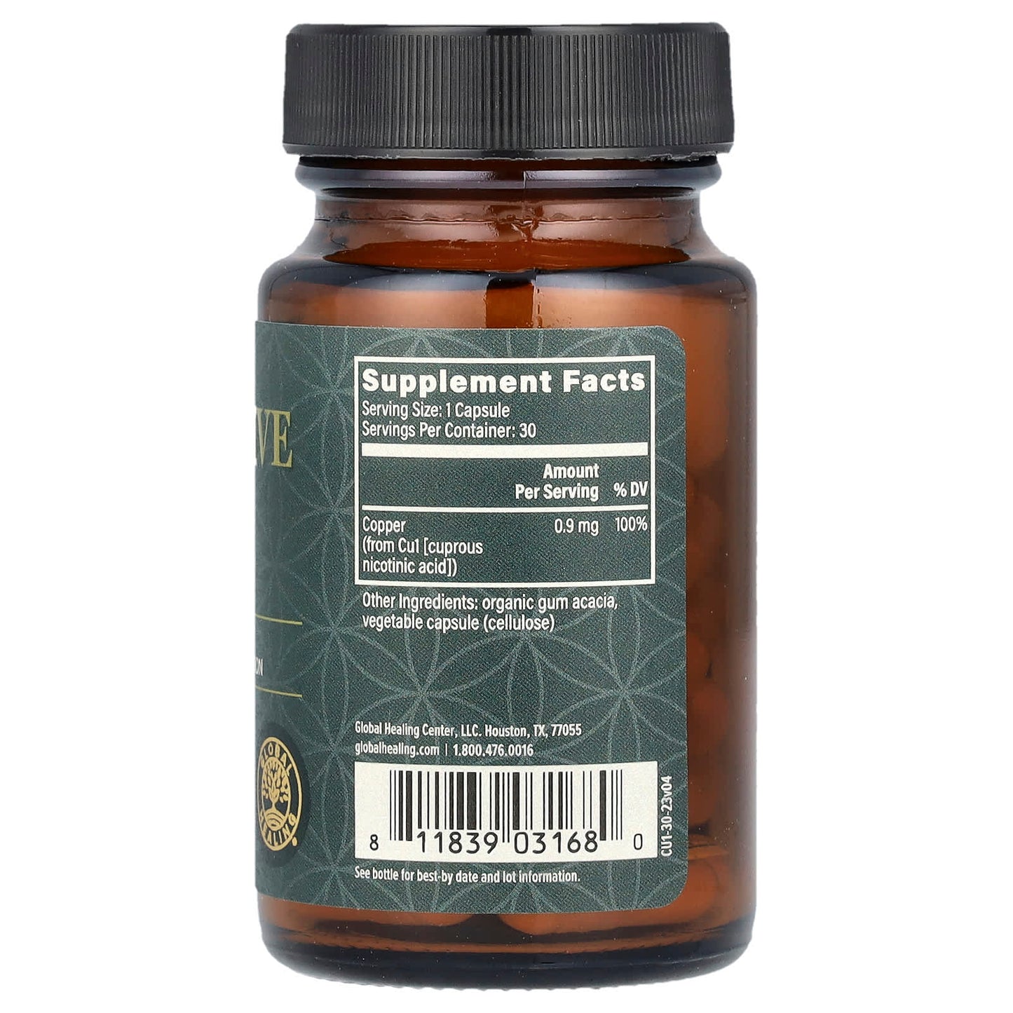 Bio-Active Copper by Global Healing - 30 Capsules for Energy & Detox - Image 2