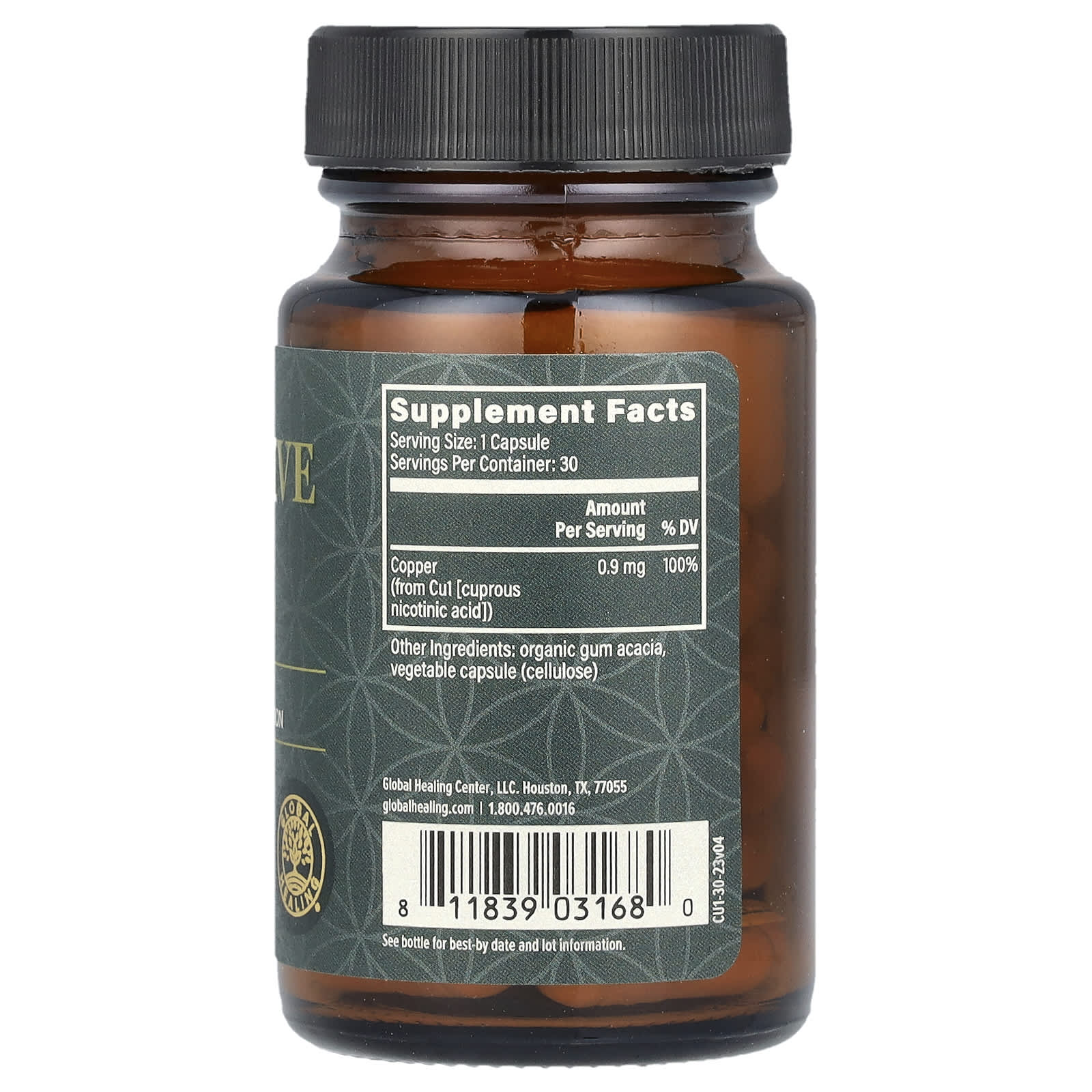Bio-Active Copper by Global Healing - 30 Capsules for Energy & Detox - Image 2