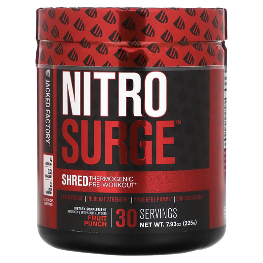 Jacked Factory Nitro Surge Shred Thermogenic Pre-Workout Powder - Image 1