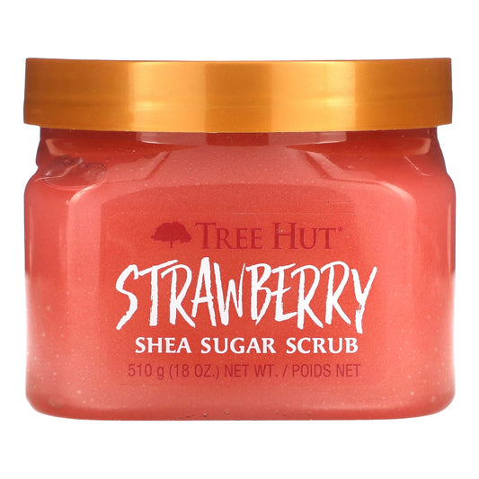 Tree Hut, Shea Sugar Scrub, Strawberry, 18 oz (510 g) - Image 1