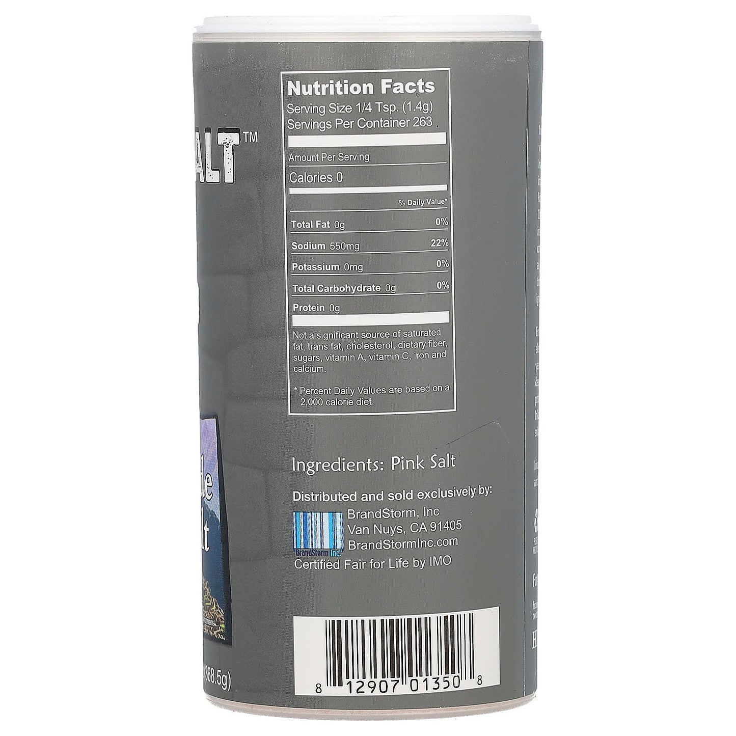 Natierra, Fair Trade Pink Salt, Fine, 13 oz (368.5 g) - Image 2