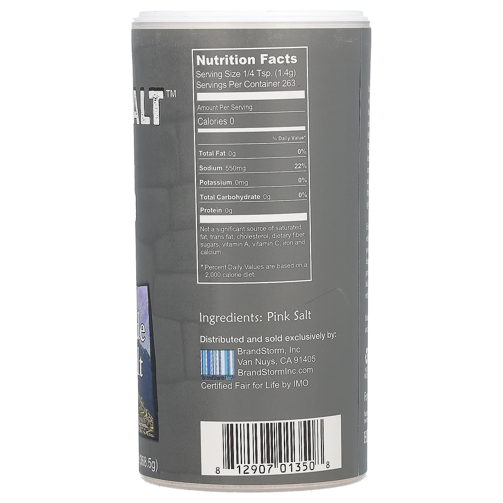 Natierra, Fair Trade Pink Salt, Fine, 13 oz (368.5 g) - Image 2