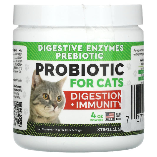 StrellaLab, Probiotic, Digestion + Immunity, For Cats & Dogs, 4 oz (114 g) - Image 1