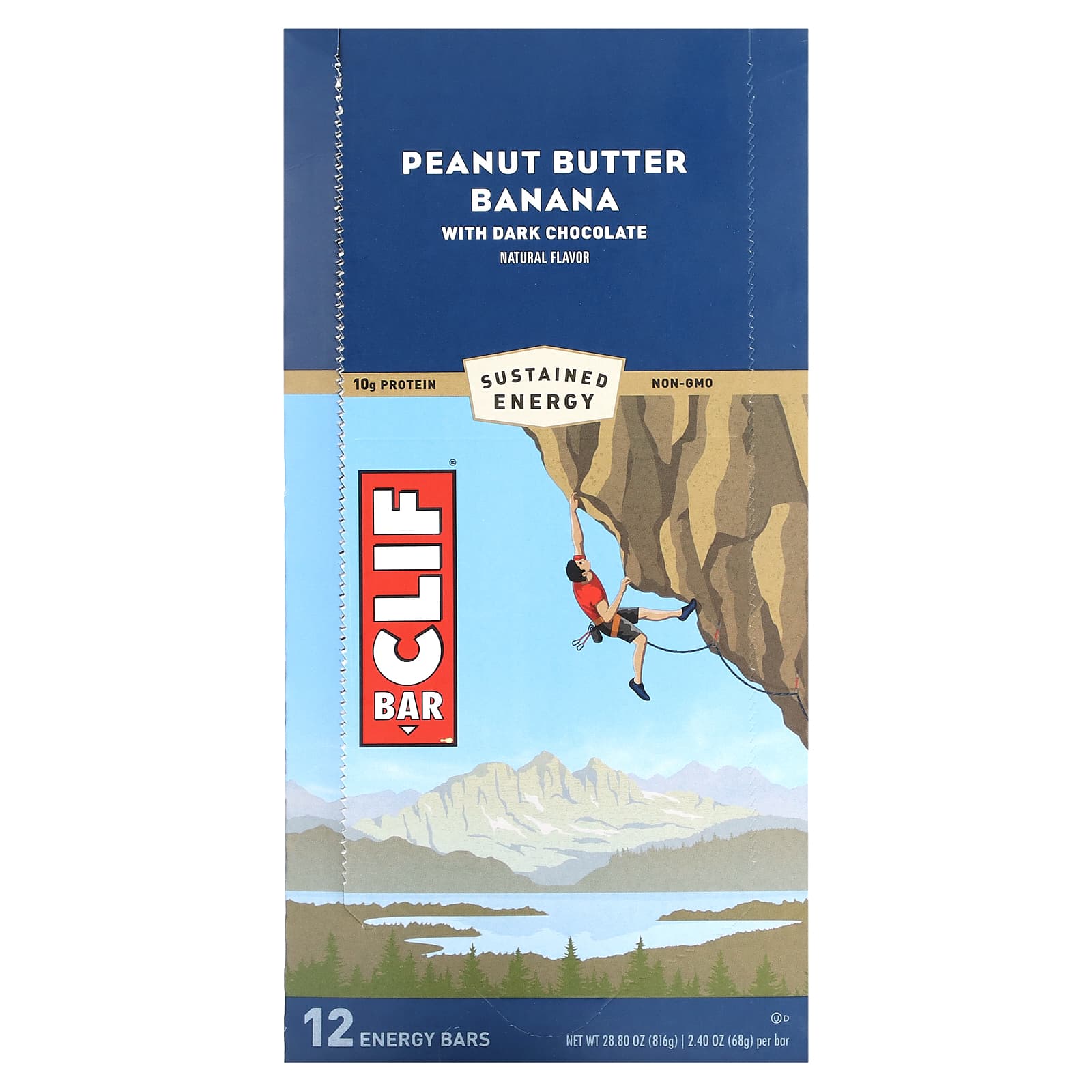 Peanut Butter Banana Energy Bars | Clif Bar 12-Pack - Image 1