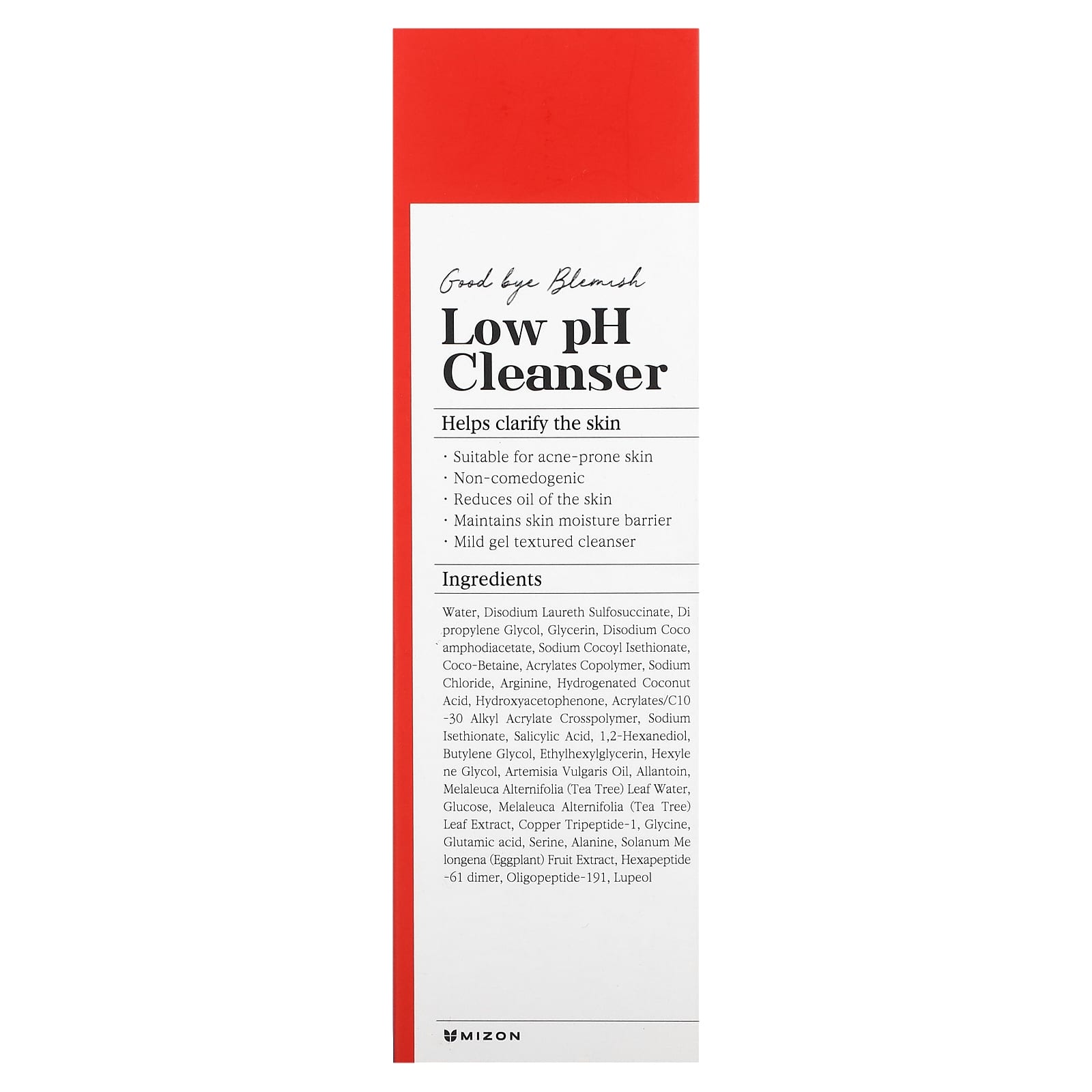 Mizon, Good Bye Blemish, Low pH Cleanser, 3.38 fl oz (100 ml) - Image 2