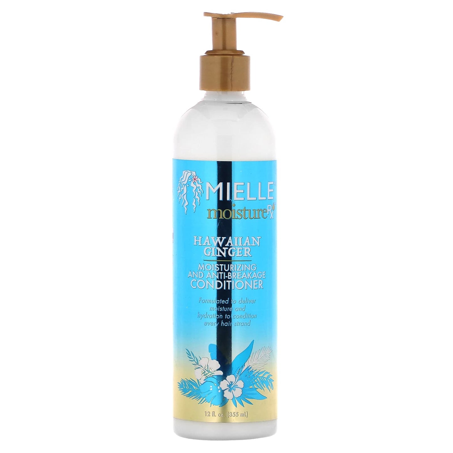 Mielle, Moisture RX, Moisturizing And Anti-Breakage Conditioner, Hawaiian Ginger, 12 fl oz (355 ml) - Image 1