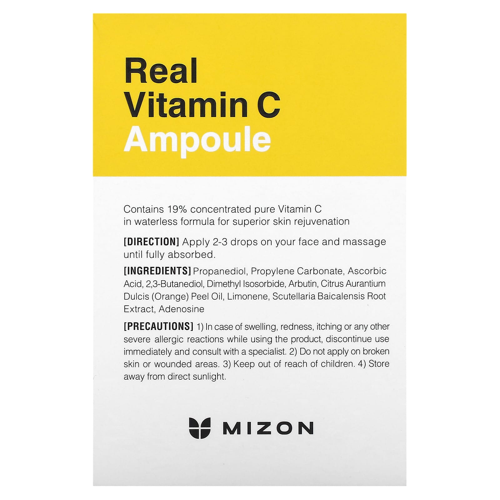 Mizon, Real Vitamin C Ampoule, 1.01 fl oz (30 ml) - Image 2