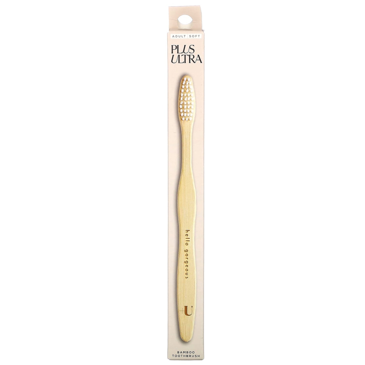 Plus Ultra, Bamboo Toothbrush, Hello Gorgeous, Adult, Soft, 1 Toothbrush - Image 1