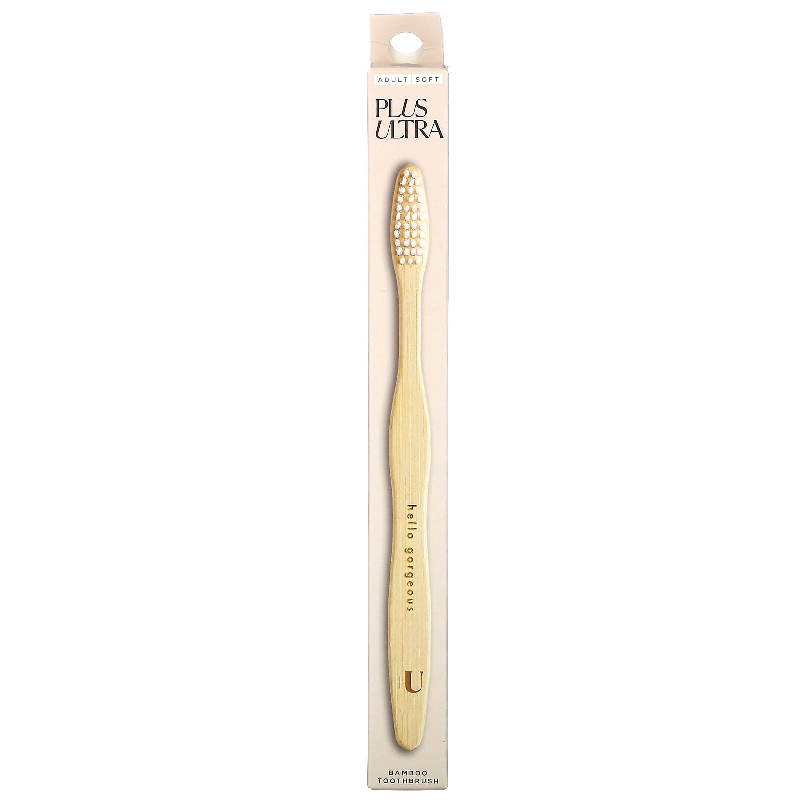 Plus Ultra, Bamboo Toothbrush, Hello Gorgeous, Adult, Soft, 1 Toothbrush - Image 1