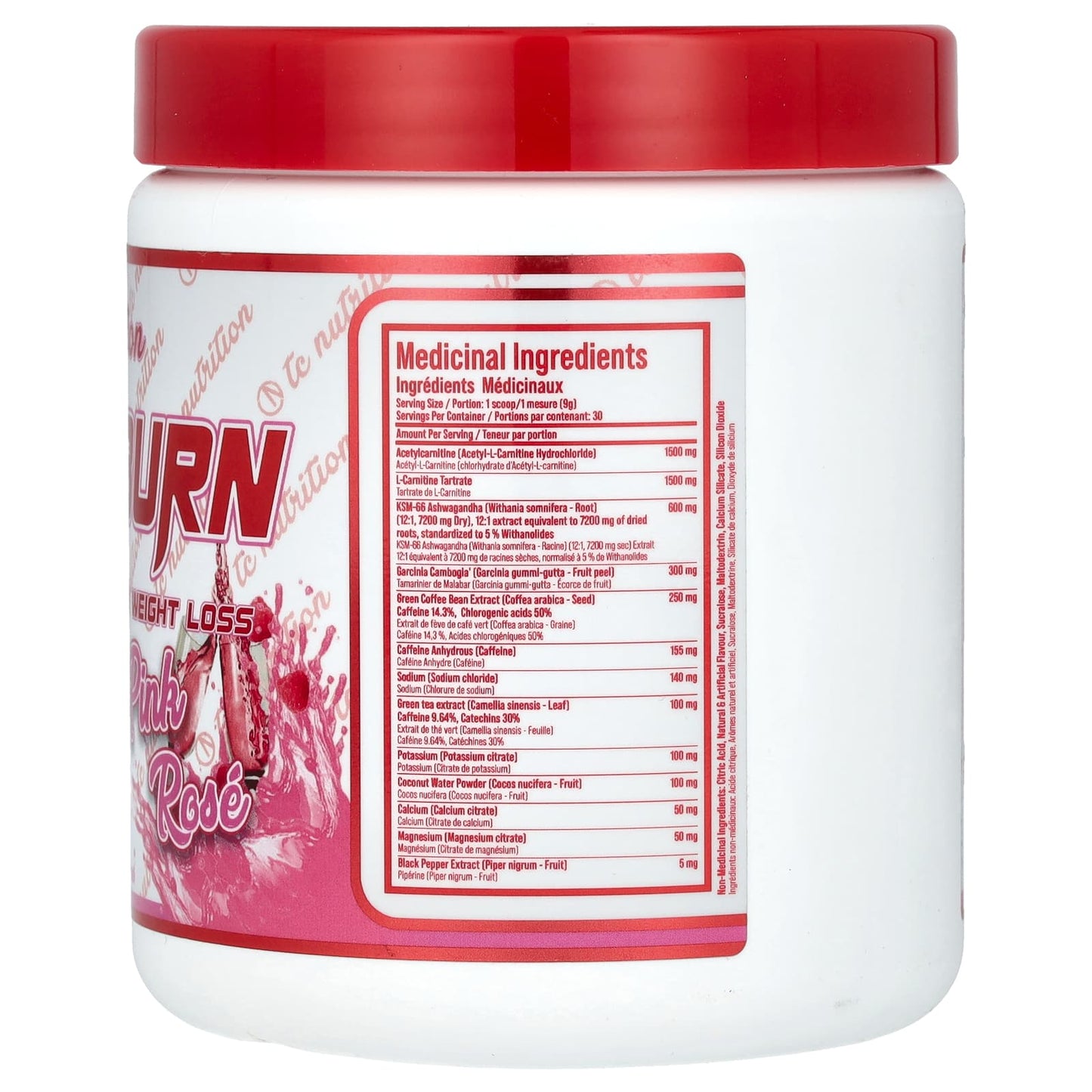 TC Nutrition, Hydraburn, Pink Rose , 9.52 oz (270 g) - Image 2