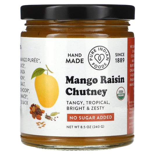 Pure Indian Foods, Mango Raisin Chutney, 8.5 oz (240 g) - Image 1