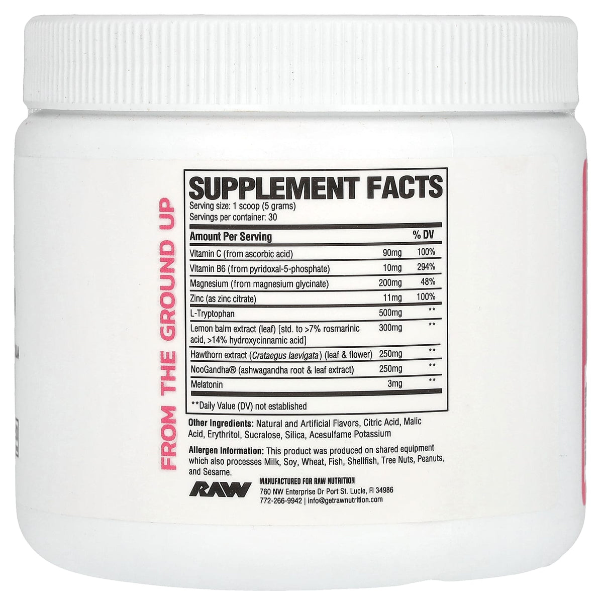 Raw Nutrition, Sleep, Strawberry Kiwi, 5.29 oz (150 g) - Image 2