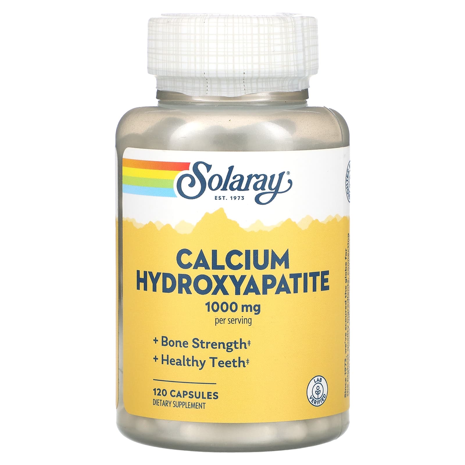 Solaray, Calcium Hydroxyapatite, 120 Capsules (250 mg per Capsule) - Image 1