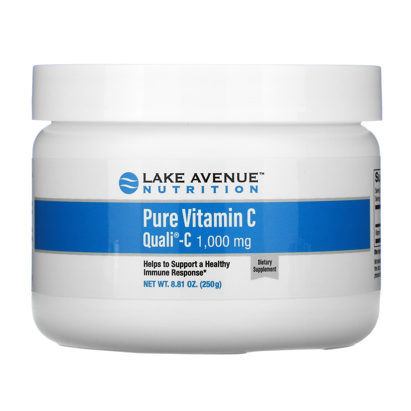 Boost Immune Response with Pure Vitamin C by Lake Avenue Nutrition - 8.81 oz - Image 1