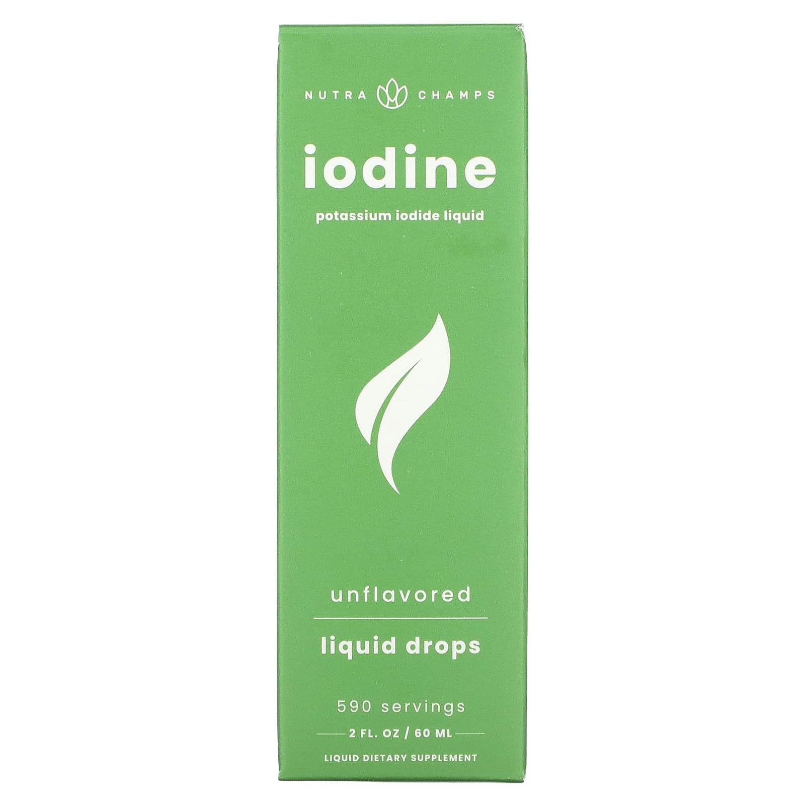 NutraChamps, Iodine Liquid Drops, Unflavored, 2 fl oz (60 ml) - Image 2