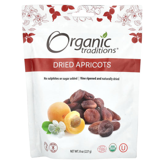 Organic Traditions, Dried Apricots, 8 oz (227 g) - Image 1