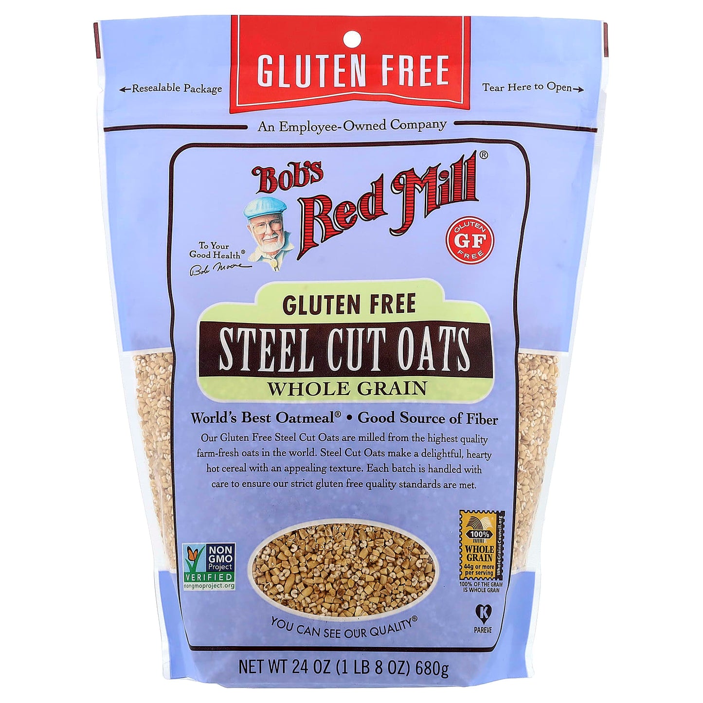 Bob's Red Mill Gluten Free Steel Cut Oats, 24 oz (680g) - Image 1